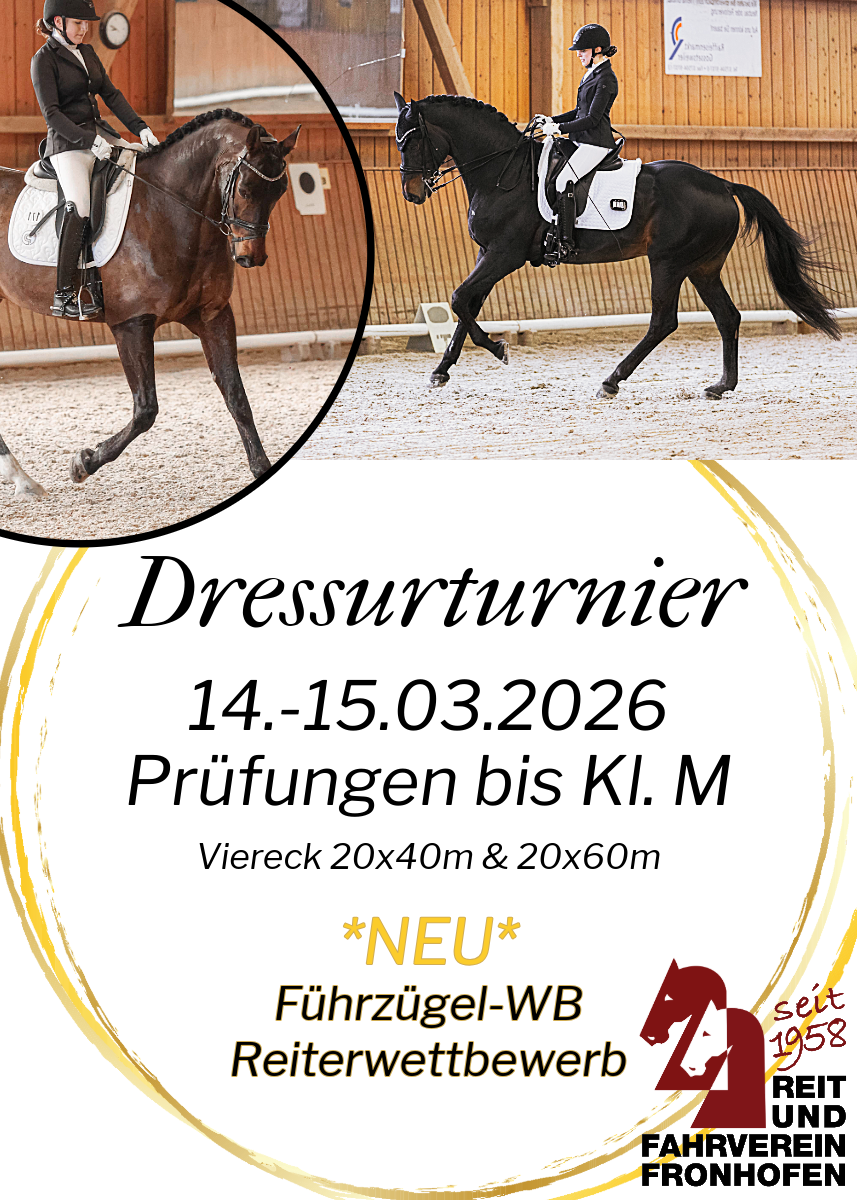 Flyer Dressurturnier 2026